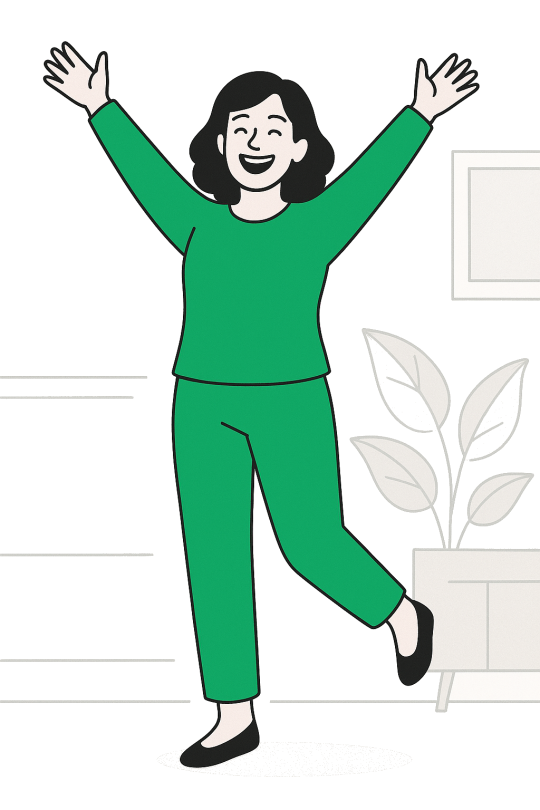 Jane happy after optimizing her loan