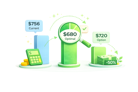 Optimal loan management illustration